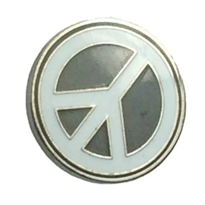 Image of CND PEACE SIGN ENAMEL LAPEL PIN BADGE
