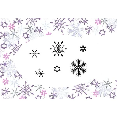 Image of Card Io Winter Flurry Clear Peg Stamps,Transparent,3inchx4inch