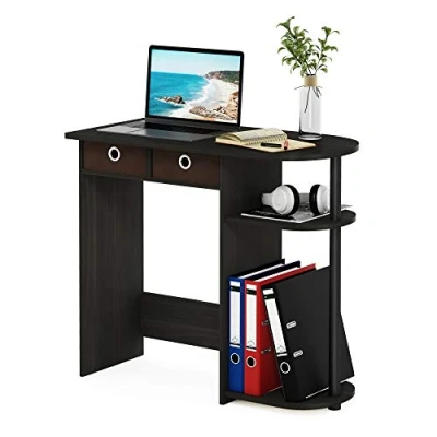 Image of Furinno Go Green Home Laptop Notebook Computer Desk, Study Writing Espresso/Black/Brown