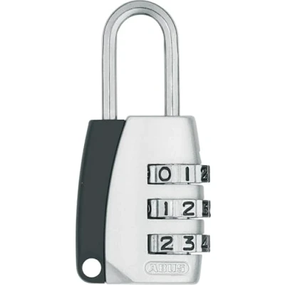 Image of ABUS combination lock 155/20 Padlock with die cast zinc housing Suitcase lock/locker individually adjustable code security level 3 Silver