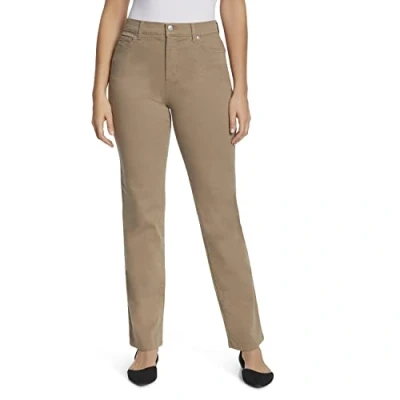 Image of Gloria Vanderbilt Women&#039;s Amanda Classic High Rise Tapered Jean Standard, Hazelnut, 10 Short