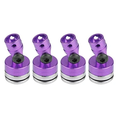 Image of 4Pcs Body Post Mount, Aluminum Magnetic Stealth Invisible Mount for SCX10 4WD 1:10 RC Car(Purple)
