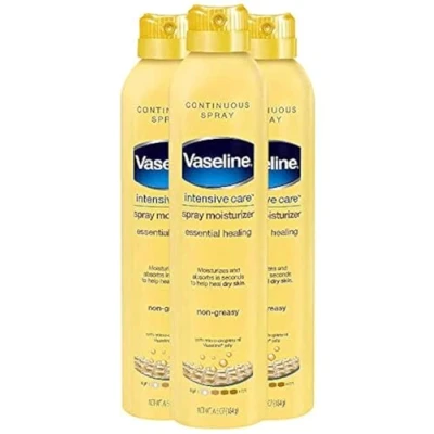 Image of Vaseline Intensive Care Spray Moisturizer Essential Healing, 6.5 oz (Pack of 3)
