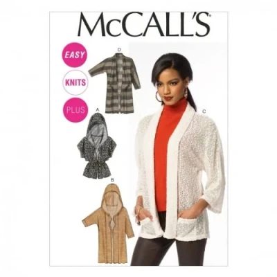 Image of McCall&#039;s Ladies Easy Sewing Pattern 6802 Cardigans &amp; Jackets