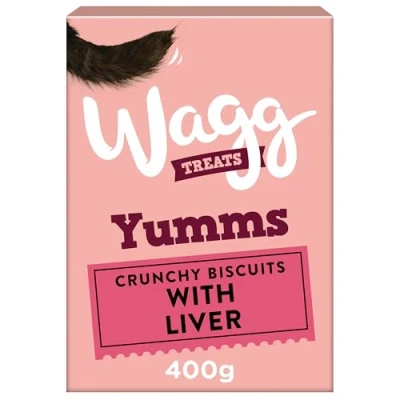 Image of Wagg Yumms Liver Dog Treats 400g (Pack of 5) Oven Baked