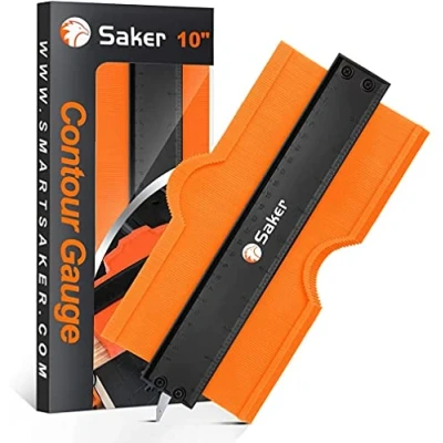 Image of Saker Contour Gauge Profile Tool(25 cm/10 inches) Adjustable Lock Precisely Copy Irregular Shape Duplicator Welding Woodworking Tracing Must Have Tool for DIY Handyman, Construction