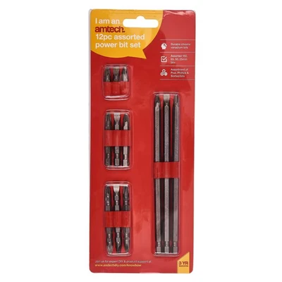 Image of Amtech 12 Piece Power Bit Set