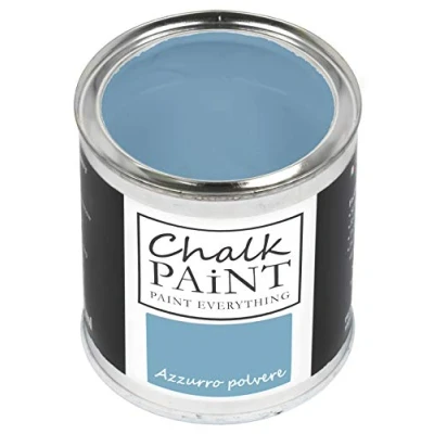 Image of Chalk Paint Everything® Azzurro Polvere (Powder Blue) 250 ml Water Based for Shabby Chic Furniture, Décor, and Upcycling Projects Non Toxic, Easy to Apply