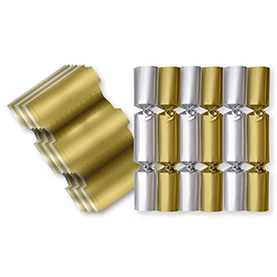 Image of Amscan 9913166 Christmas Metallic Diy Cracker
