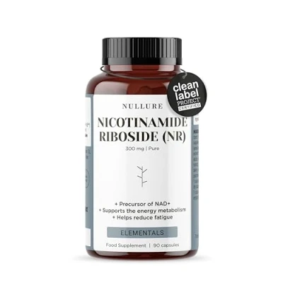 Image of Nullure Nicotinamide Riboside (NR) NAD+ Precursor 300mg German Lab Tested Vegan Antifatigue · Anti Age Metabolism Energy NMN Alternative 90 Capsules (3 Months)
