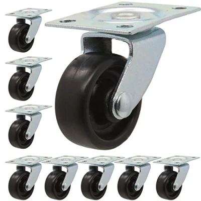 Image of 8x Small Nylon Swivel Castor Wheels 30mm Cart/Trolley