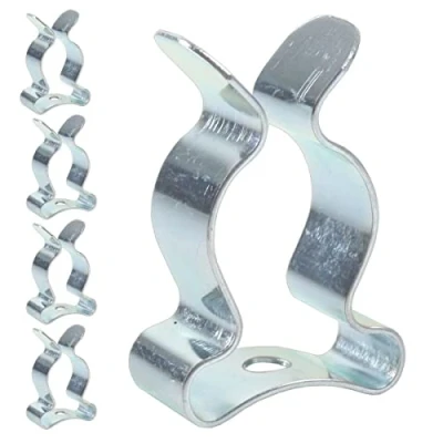 Image of Merriway® BH01980 (5 Pcs) Tool Storage Terry Clip Spring Steel Bright Zinc Plated, 32 43mm (1.1/4 1.11/16 inch) Pack of 5 Pieces