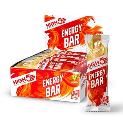 Image of HIGH5 Energy Bar Real Fruits Soft No Artificial Sweeteners (Caramel, 12 x 55g)
