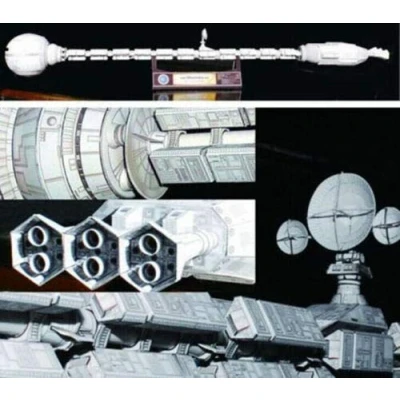 Image of Film 2001 A Space Odissey USS Discovery XD 1 Spaceship 60cm 3D Paper Model Kit