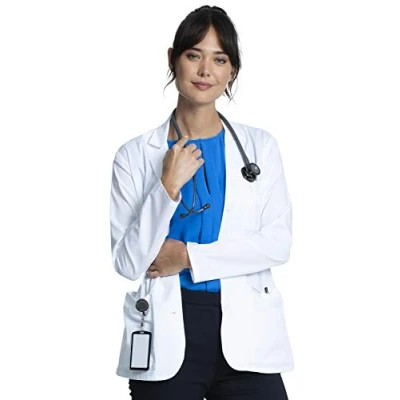 Image of CHEROKEE Project Lab Women&#039;s 28&quot; Consultation Coat, CK451, M, White
