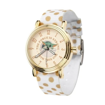 Image of Star Wars Adult Watch, Vintage Analog Quartz White, Nylon