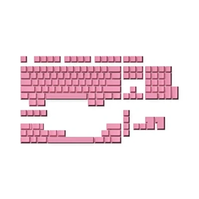 Image of Ranked Blank Premium Keycap Set 1.4 mm Thick PBT Cherry Profile for Mechanical Keyboard (Prism Pink, 139 Keys)