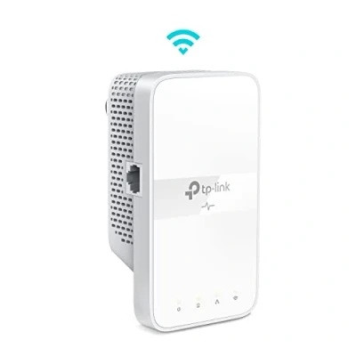 Image of TP Link Powerline Wi Fi Extender (TL WPA7617) AV1000 Ethernet Adapter with AC1200 Dual Band Fi, Gigabit Port, Passthrough, OneMesh, Over Power, Plug &amp; Play, Add on Unit