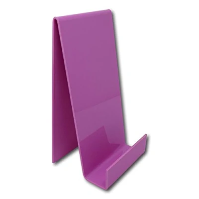 Image of EPOSGEAR 5 Pack XL Extra Large Plastic Acrylic Perspex Book Plate Tablet Retail Display Stand Holder Perfect for Schools, Nurseries, Libraries etc (Sour Grape)