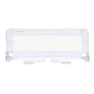 Image of Dreambaby Phoenix Toddler Bed Rail Foldable &amp; Portable Safety Barrier Suitable for Flat Bases Up to King Size Mattress Measures 110cm Wide x 45.5cm Tall White Model F719