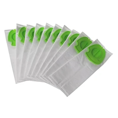 Image of Paxanpax 2 03 381, PFC744 Compatible for Gtech Pro K9 Hygienic Type SMS Bags (Pack of 10), White &amp; Green