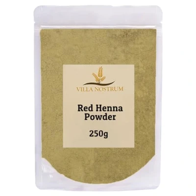Image of Red Henna Powder 250g for Hair Dye, Dye Men/Women by Villa Nostrum