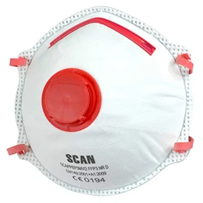 Image of Scan SCAPPEP3MVD FFP3 Premier Valved Disposable Dust Masks Pack of 2