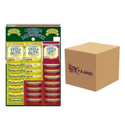 Image of Smith’s Scampi and Bacon Fries, Fries 24g 27g Pub Card Bundle Snack With Lemon &amp; Flavored for Light (12 x 12 Fries)