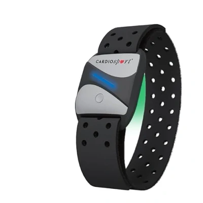 Image of Cardiosport Heart Rate Monitor Armband, Bluetooth ANT+ for running, cycling, gym. Compatible with Strava Zwift Peloton Garmin Wahoo App