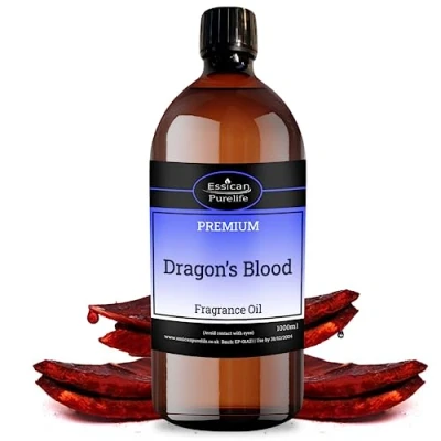 Image of Dragons Blood Fragrance Oil 1000ml, Scented Oils for Burners, Candle Making and Wax Melts, Diffuser, Fragrance, Scents Soap Bath Bombs Vegan &amp; UK Made