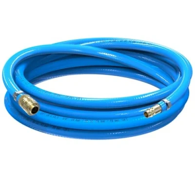 Image of AUPROTEC Compressed Air Hose Set 10 mm Diameter Inside 1 m PVC I with Brass Quick Coupling for Compressor Highly Flexible