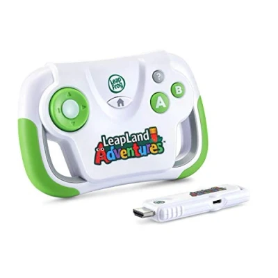 Image of LeapFrog LeapLand Adventures, Game Console, Educational Games Console with 150+ Learning Activities, Handheld Gaming Letters, Shapes and Numbers, 3 Years+,Multicolor,2.6 x 14.5 9.2 cm