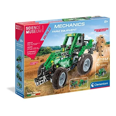 Image of Clementoni 61327, Science Museum Mechanics Laboratory Farm Equipment Toy for children, ages 8 years plus