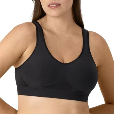 Image of Bali Women&#039;s Comfort Revolution Shaping Wirefree bras, Black, M UK