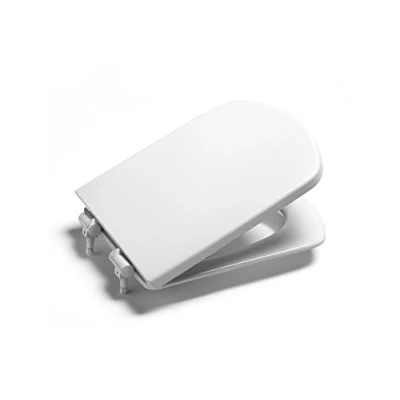 Image of Roca 801511004 Replacement WC Toilet Seat with Standard Hinges, Compatible Dama Senso, White, 42.5 x 36 2.51 cm