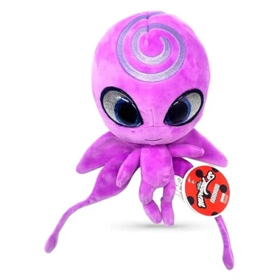 Image of Miraculous Ladybug Kwami Mon Ami Nooroo, 9 inch Butterfly Plush Toys for Kids, Super Soft Stuffed Toy with Resin Eyes, High Glitter and Gloss, Detailed Stitching Finishes (Wyncor)