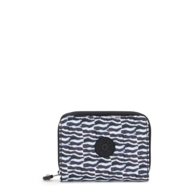 Image of Kipling Money Love Medium Wallet, Holiday Waves (Blue)