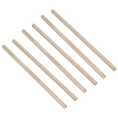 Image of 6PK Wooden Bird Perch Canary Budgie Cockatiel Parrot Cage Accessories 16&quot;
