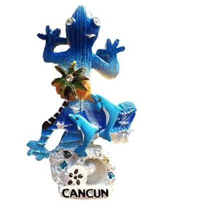 Image of 3D Cancun Mexico Fridge Magnet Souvenir Gift Refrigerator Decor Magnetic Sticker Collection