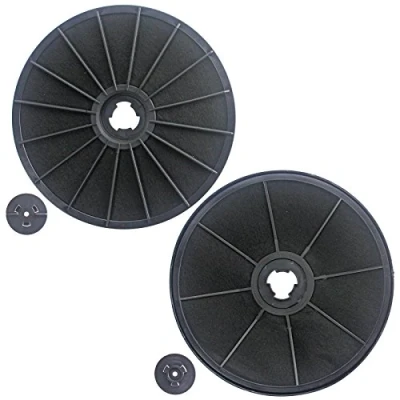 Image of SPARES2GO Carbon Charcoal Vent Filters for Moffat Cooker Hood/Extractor Vents (Pack of 2)