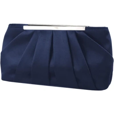 Image of Fioeyr Womens Elegant Pleated Satin Evening Handbag Clutch bag Purse Party Prom