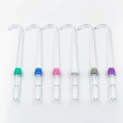Image of Replacement Tips Compatible with Waterpik,Water Flosser Tip Waterpik Oral Irrigator (6 Implat Denture Tips)