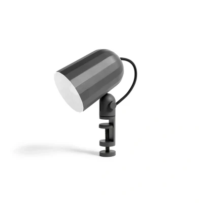 Image of HAY Noc Clamp LED clip on light, dark grey