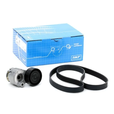 Image of 4007E7 V ribbed belt set SKF VKMA 36055 RENAULT: Captur, MEGANE 3 Coupe, LAGUNA 3, NISSAN: Juke, Qashqai / Qashqai+2 I, NV200 Box Body Estate