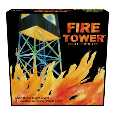 Image of Goliath Games Fire Tower: Fight with Can you be the Last Tower Standing? Strategy Board For Adults 2 4 Players Ages 13+, Black