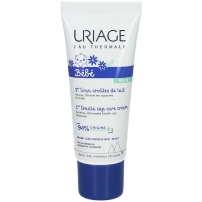 Image of Uriage Cradle Cap Skincare Soothing Regulating Cream for Babies, 40 ml (Pack of 1)