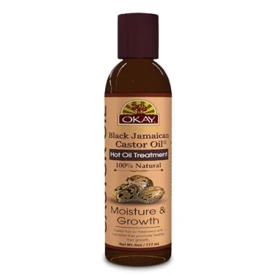 Image of OKAY Pure Naturals Black Jamaican Castor Oil Hot Treatment, 6 Ounce, 0.17 kg