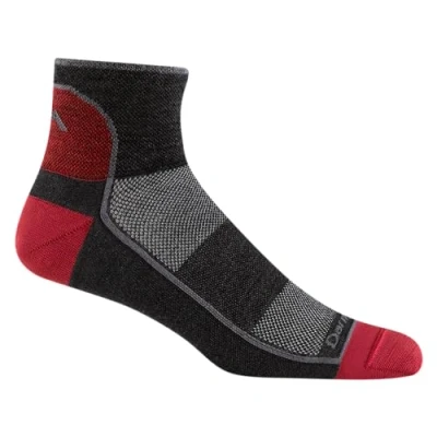 Image of Darn Tough Vermont Men&#039;s 1/4 Merino Wool Ultra Light Athletic Socks, Team DTV, Large (10 12)