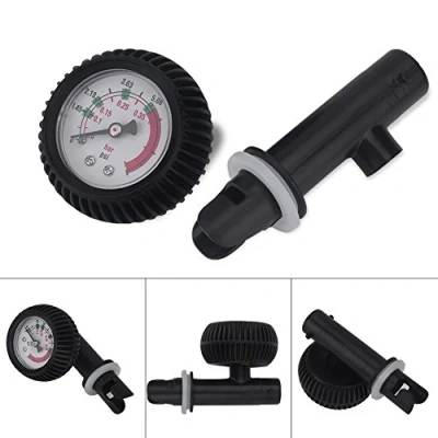 Image of Dilwe Kayak Barometer,Nylon Inflatable Boat Air Pressure Gauge,0 0.35 BAR Rubber Barometer,0 5.08 PSI Valve Adapter Manometer for Raft,Accesory Gauge