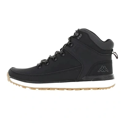 Image of Kappa Unisex Astos Md Sneaker, Black, Grey, White, 7 UK